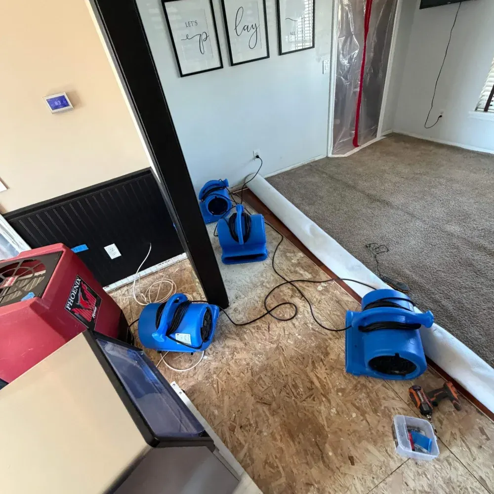 IICRC certified drying setup in Fountain County, IN